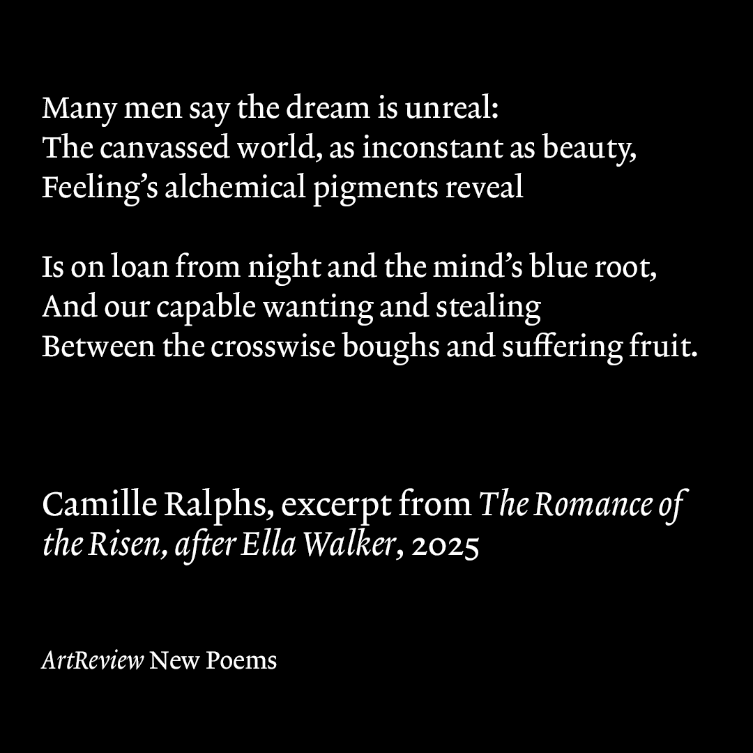 ArtReview_ (@artreview_) on Twitter photo Each month, we publish an original poem, written in response to a work of contemporary art. This month, Camille Ralphs (<a href="/CamilleRalphs_/">Camille Ralphs</a>) chose works from The Romance of the Rose (2024) by Ella Walker: artreview.com/the-romance-of… Each month, we publish an original poem, written in response to a work of contemporary art. This month, Camille Ralphs (<a href="/CamilleRalphs_/">Camille Ralphs</a>) chose works from The Romance of the Rose (2024) by Ella Walker: artreview.com/the-romance-of…