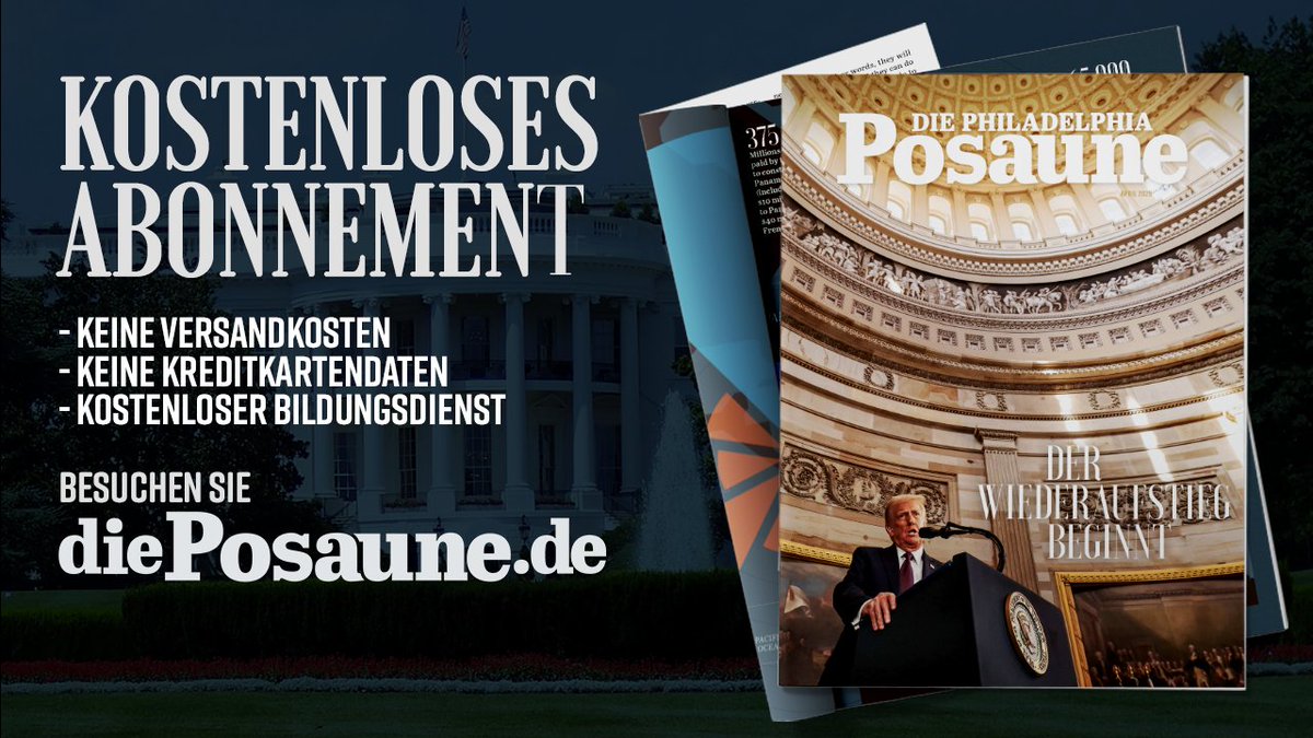 Die neueste Ausgabe ist jetzt erhältlich! Kostenlos herunterladen und abonnieren!
dieposaune.de/literature/pro…
