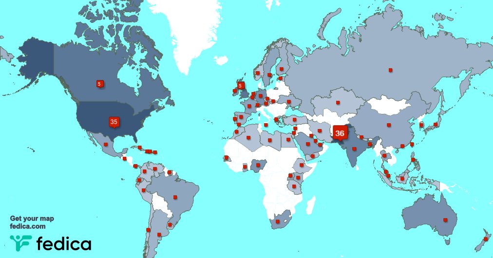 I have 5 new followers from USA, and more last week. See fedica.com/!i2cinc