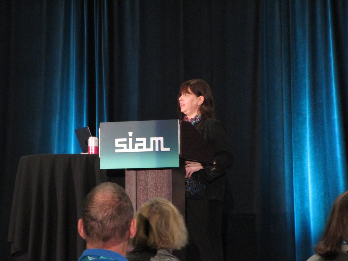 TheSIAMNews's tweet image. Kicking off #SIAMCSE25 with the first invited presentation of the week! Sigal Gottlieb (@UMassD) explores strong stability preserving methods for hyperbolic partial differential equations. If you're on site, don’t miss it! #NumericalAnalysis