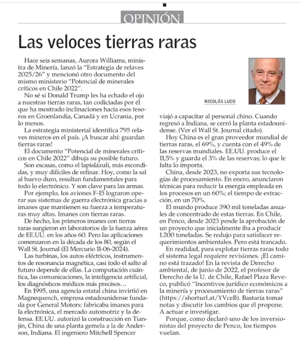 Mi columna de hoy en El Mercurio: