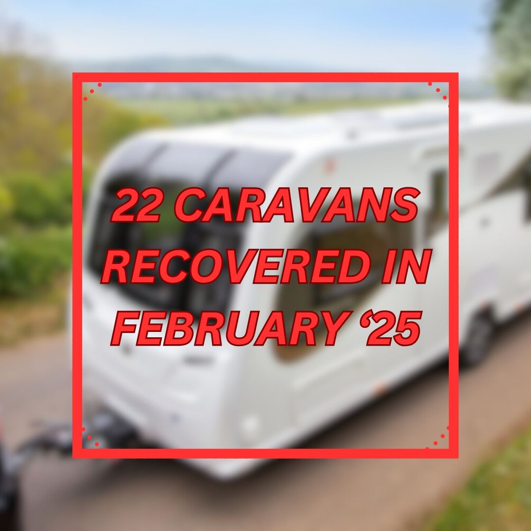 🚐🔑 22 Caravan Recoveries in February! 🔑🚐

February saw 22 stolen caravans recovered thanks to CRiS and <a href="/VinChipDPI/">VIN CHIP</a> , getting them back to their rightful owners.

Areas with higher CRiS search activity:
📍 Ireland
📍 Thames Valley
📍 Kent
📍 Port of Dover

Find out more: