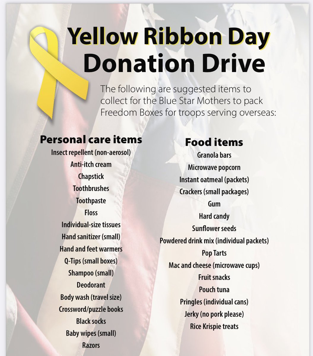 FRC Team 3044 (@oxbe4) on Twitter photo Our team needs your help Ballston Spa. We are collecting items for the Yellow Ribbon Drive for the month of March. We have supported our troops since 2008 and would love to make this a yearly event. <a href="/BSPAHS/">BSPAHS</a> <a href="/BSCSD/">Ballston Spa CSD</a> <a href="/NYTVFRC/">NY Tech Valley FRC</a> #bluestarmothers Our team needs your help Ballston Spa. We are collecting items for the Yellow Ribbon Drive for the month of March. We have supported our troops since 2008 and would love to make this a yearly event. <a href="/BSPAHS/">BSPAHS</a> <a href="/BSCSD/">Ballston Spa CSD</a> <a href="/NYTVFRC/">NY Tech Valley FRC</a> #bluestarmothers