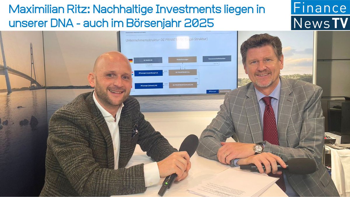 Maximilian Ritz: Nachhaltige Investments liegen in unserer DNA - auch im Börsenjahr 2025. Interview mit dem Head of Wholesale von der EB-Sustainable Investment Management GmbH (EB-SIM): youtu.be/GNFZKd5S8Oc #Fonds #Börse #Investing