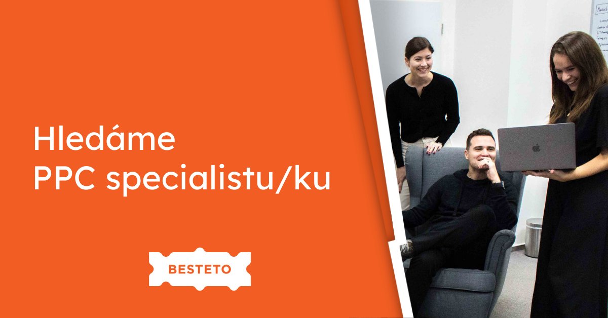 Do týmu <a href="/besteto_cz/">Besteto</a> hledáme posílu na pozici PPC specialist(k)y. Bude krotit <a href="/GoogleAds/">Google Ads</a> <a href="/Sklik/">Sklik.cz</a> k tomu velká data, <a href="/mergado_cz/">Mergado</a> ...
Podrobnsoti na webu. Za předání zprávy do správných rukou děkuji.

besteto.cz/ppc-specialist…

#PPC #Job #Brno