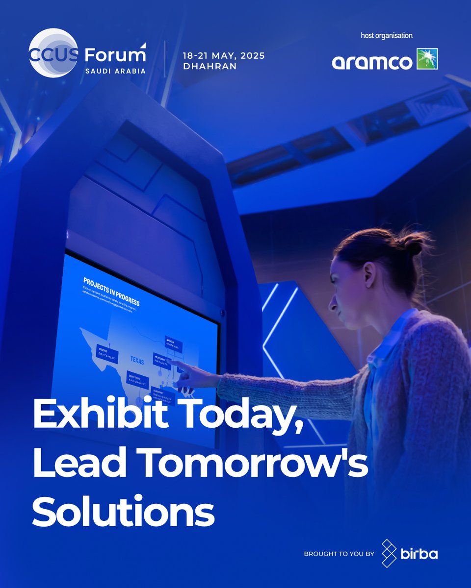 CCUS_forum's tweet photo. Are you a leader in CCUS technologies? Showcase your innovations at CCUS Forum, May 18-21, 2025, in Dhahran. Connect with industry experts &amp; decision-makers and shape the future of sustainable energy.

Register at https://t.co/H1g3cf5zeQ

Let’s create a cleaner, greener future 🌍 https://t.co/B2mgr9M5Xl