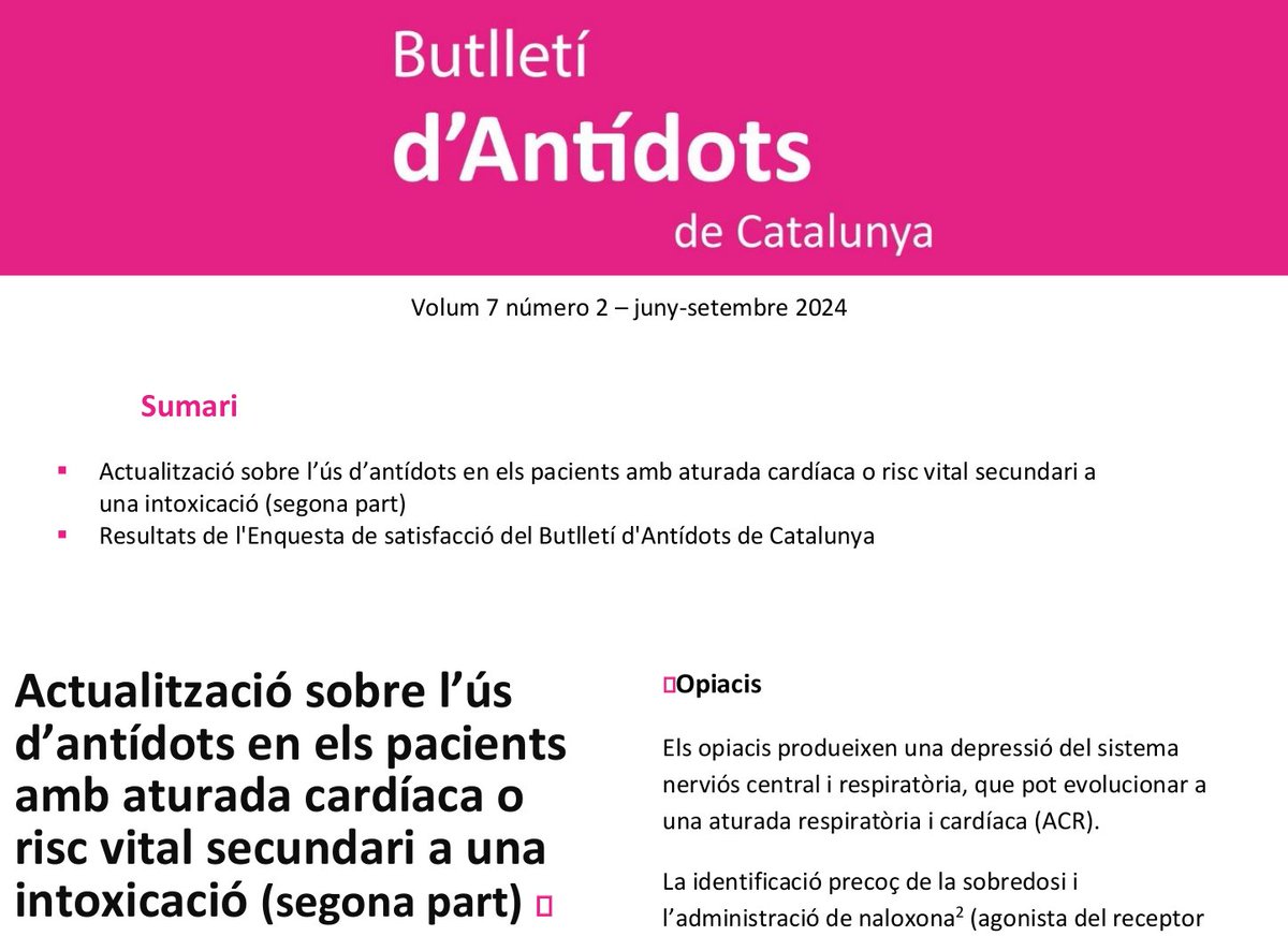 EmpodCat's tweet photo. Nou episodi de l'EMPodCat

Parlem de l'ús d'antídots en la Reanimació CardioPulmonar. Els tòxics són una de les causes reversibles de l'aturada i els antídots una de les eines per a resoldre-ho.
https://t.co/ld1RVd9uuq

#emergènciesmèdiques #antidots https://t.co/RE1ADNQQ9k