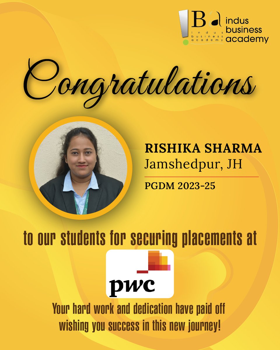 IBA_BLR's tweet image. A proud moment for IBA Bangalore! Congratulations to our PGDM 2023-25 batch on beginning their professional journey with PwC. Wishing you success, growth, and new achievements every step of the way!  

#IBABangalore #PGDM2025 #PwC #NewBeginnings