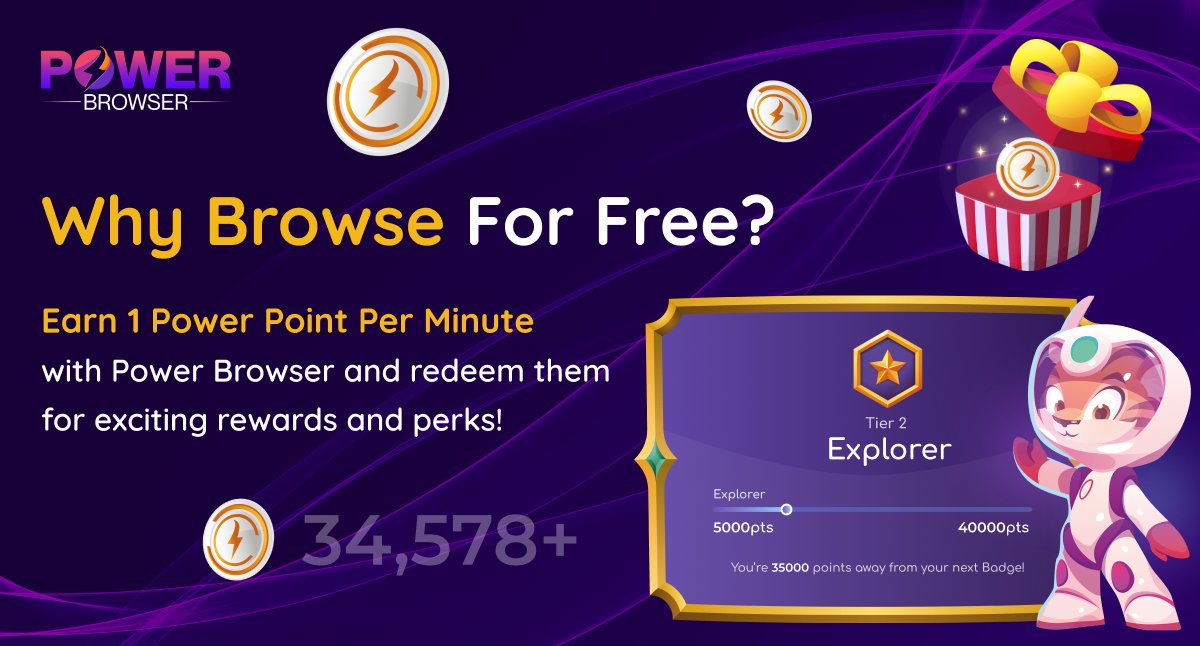 Power Browser | Power dApps Store Is Live ποΈ (@powerbrowser) on Twitter photo Every click counts!
Earn Power Points while browsing with <a href="/PowerBrowser/">Power Browser | Power dApps Store Is Live ποΈ</a>!
#PowerPoints #EarnWithPower #PowerUpYourBrowsing #BrowseToEarn #RewardedSurfing #PowerBrowser Every click counts!
Earn Power Points while browsing with <a href="/PowerBrowser/">Power Browser | Power dApps Store Is Live ποΈ</a>!
#PowerPoints #EarnWithPower #PowerUpYourBrowsing #BrowseToEarn #RewardedSurfing #PowerBrowser