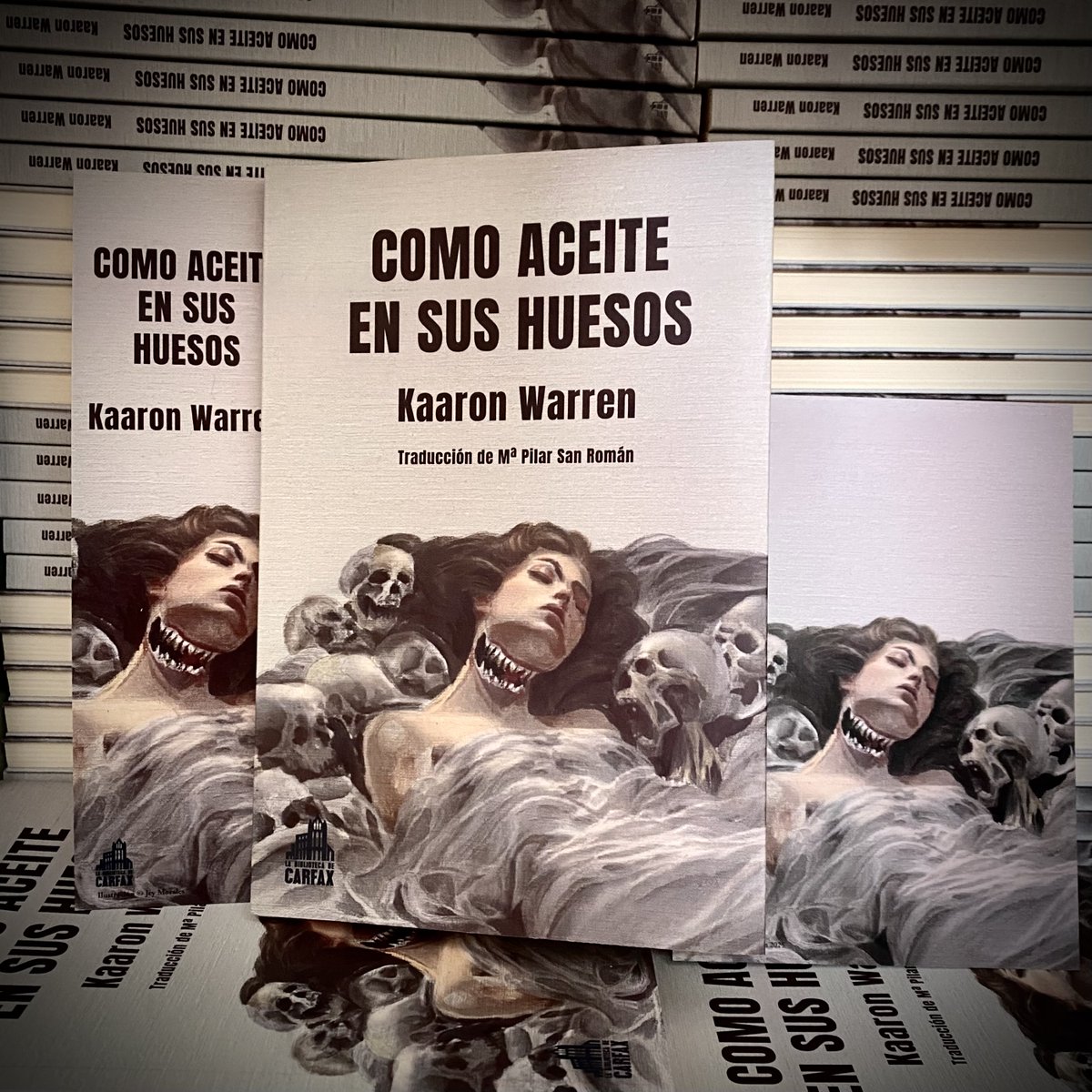 La biblioteca de Carfax (@bibliocarfax) on Twitter photo Hemos abierto la preventa en nuestra web de «Como aceite en sus huesos», de <a href="/KaaronWarren/">Kaaron Warren</a> 🖤🖤
5 % de descuento + ilustración
labibliotecadecarfax.com/producto/como-… Hemos abierto la preventa en nuestra web de «Como aceite en sus huesos», de <a href="/KaaronWarren/">Kaaron Warren</a> 🖤🖤
5 % de descuento + ilustración
labibliotecadecarfax.com/producto/como-…