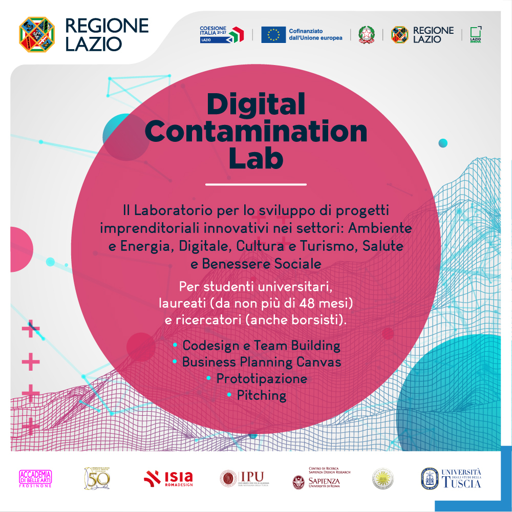 🌟 Prorogata la scadenza per il Digital Contamination Lab!
C’è ancora tempo per candidarsi al percorso formativo promosso da Lazio Innova in collaborazione con le principali università e istituti del Lazio
🗓 Domande fino al 17 marzo 2025
📲 lazioinnova.it/news/prorogati…