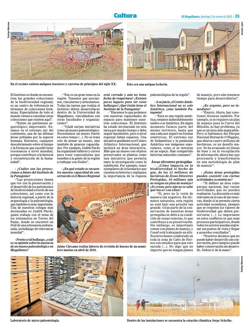 Compartimos la entrevista a Juan Carlos Aravena, director del Instituto de la Patagonia de la UMAG, principal centro de estudio e investigación regional. A su cargo se encuentra la principal colección botánica, arqueológica y fotográfica de la zona más austral del mundo.