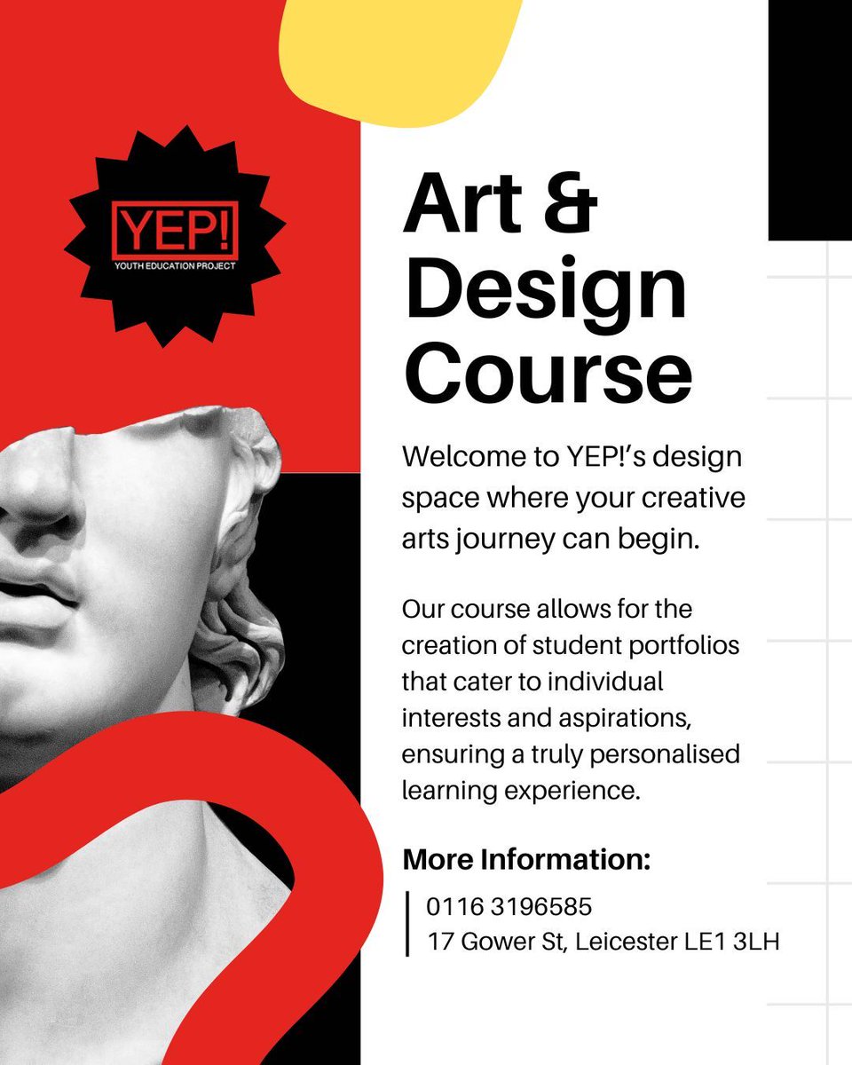 YEP (@youthedproject) on Twitter photo YEP!βs Art & Design course helps young people gain industry-recognised qualifications and real-world skills to turn their passion into a career π©
Learn more: mainoffice@youtheducationproject.org.uk
#ArtAndDesign #CreativeCareers #FutureArtists #BuildYourFuture YEP!βs Art & Design course helps young people gain industry-recognised qualifications and real-world skills to turn their passion into a career π©
Learn more: mainoffice@youtheducationproject.org.uk
#ArtAndDesign #CreativeCareers #FutureArtists #BuildYourFuture