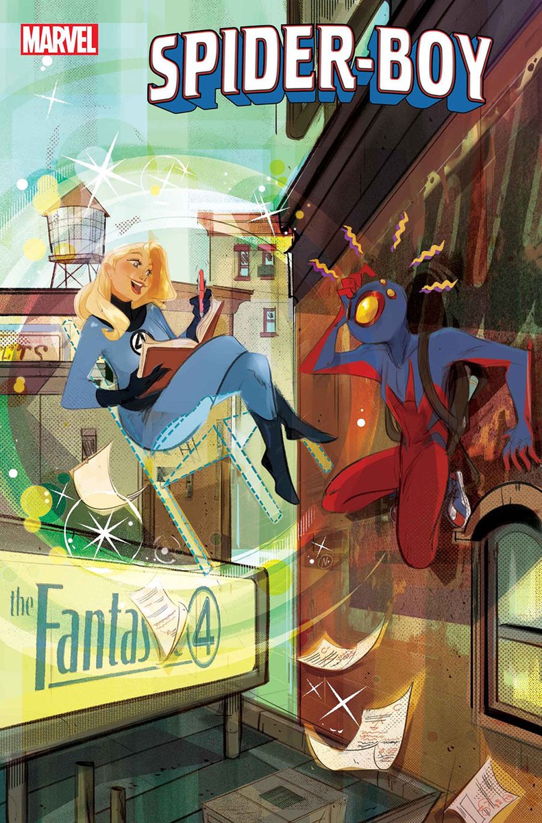 A BOY-SPIDER ONLY A MOTHER COULD LOVE!
Try a 🍨sweet #Marvel #ComicBook on for size! Like 👉#SpiderBoy #17 NEW on WED

✏️ <a href="/DanSlott/">Dan Slott</a>
🎨 #PacoMedina
❤️ <a href="/nicolettabaldar/">nicoletta baldari</a> #CoverArt

👉ow.ly/yoqP50V8I86

#ComicBookCollection #TopVariantCovers #spiderverse #fantasticfour
