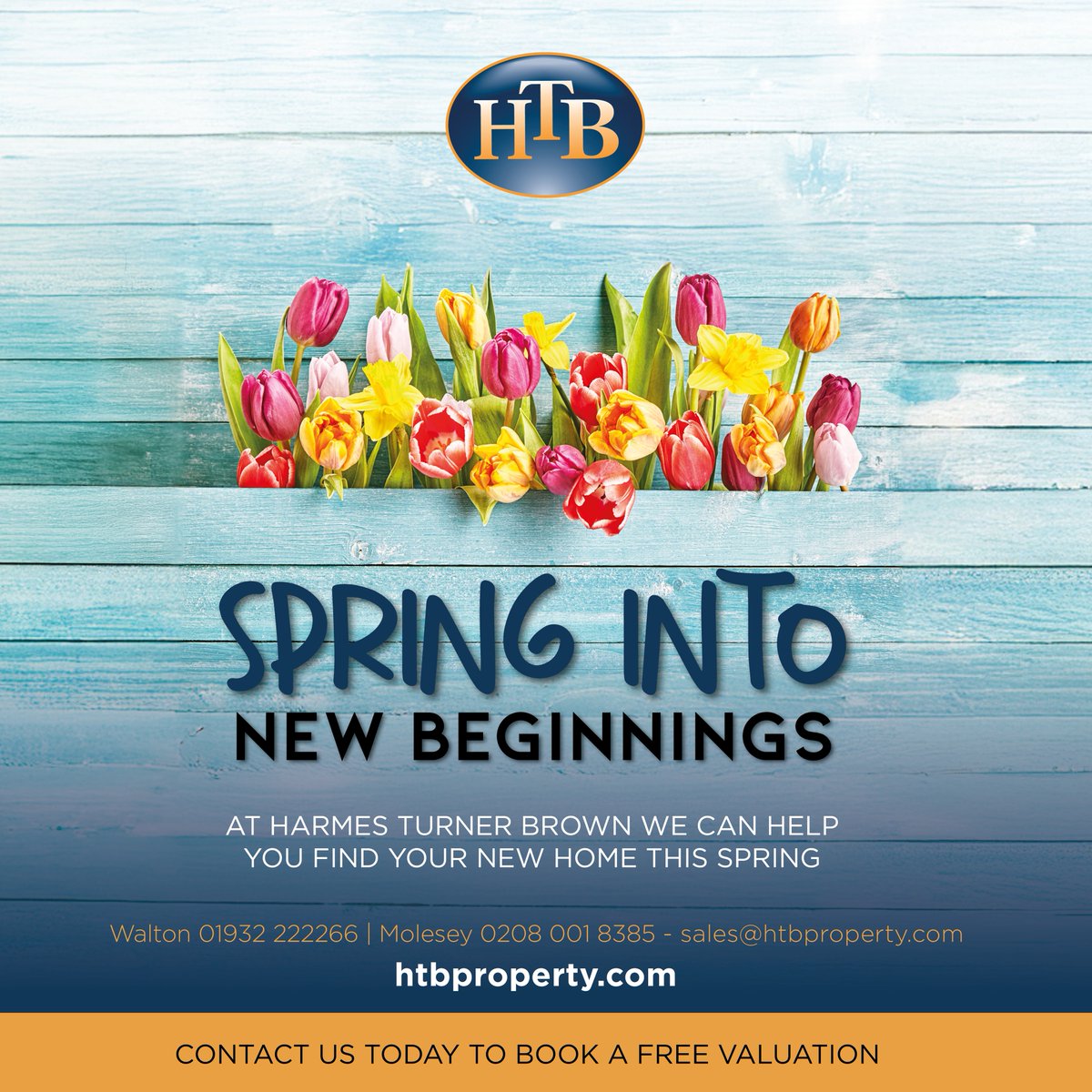 HTBproperty's tweet image. 🌷 March into the Property Market! 🌷
🏡 Book your FREE property valuation today and take the first step towards your home moving journey.
#PropertyValuation #MarchMarket #SpringMove