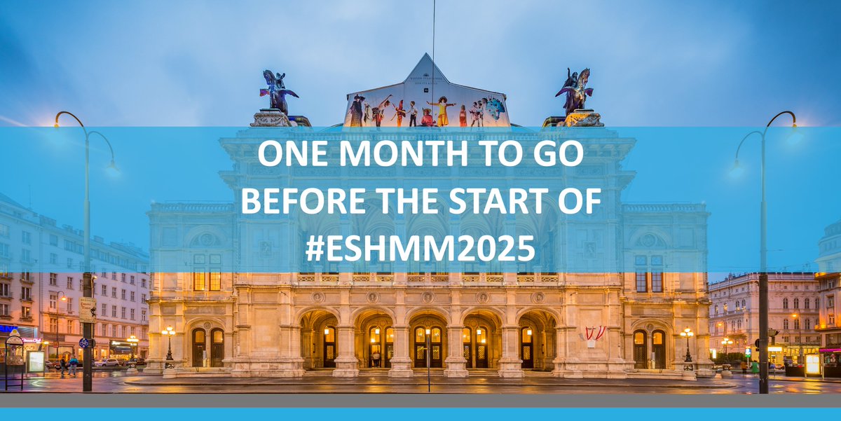 ESH (Haematology) (@eshaematology) on Twitter photo 📣 #ESHMM2025 STARTS ON APRIL 3rd
Now is the time to register ➡ bit.ly/3THZibM
5th How to Diagnose & Treat MULTIPLE #MYELOMA
MULTIPLE MYELOMA
🗓️ April 3-5, 2025 in Vienna, Austria 🇦🇹
Chairs: <a href="/H_Einsele/">Prof. Dr. Hermann Einsele</a>, Maria Theresa Krauth, <a href="/mvmateos/">marivi mateos</a>, <a href="/OmarNadeemMD/">Omar Nadeem</a>
#ESHCONFERENCES 📣 #ESHMM2025 STARTS ON APRIL 3rd
Now is the time to register ➡ bit.ly/3THZibM
5th How to Diagnose & Treat MULTIPLE #MYELOMA
MULTIPLE MYELOMA
🗓️ April 3-5, 2025 in Vienna, Austria 🇦🇹
Chairs: <a href="/H_Einsele/">Prof. Dr. Hermann Einsele</a>, Maria Theresa Krauth, <a href="/mvmateos/">marivi mateos</a>, <a href="/OmarNadeemMD/">Omar Nadeem</a>
#ESHCONFERENCES