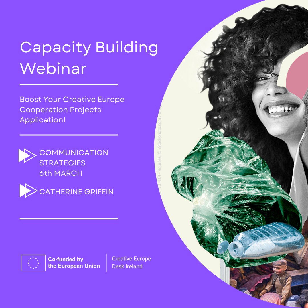 EU Cooperation Projects Capacity Building Webinar. 

Communication Strategies with Catherine Griffin
Thursday 6th March.

Register: tinyurl.com/yxkvu4cm