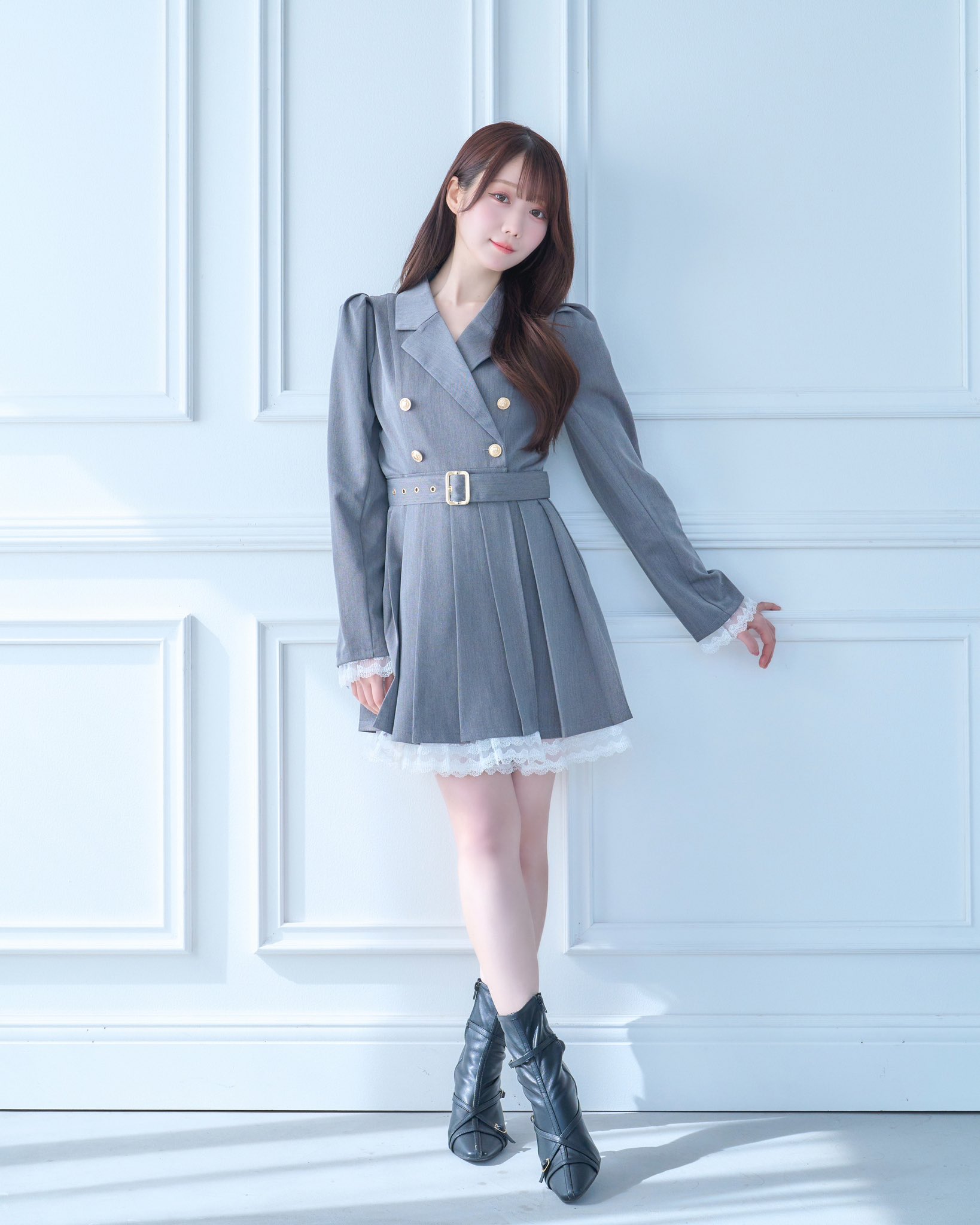 tailored jk pleated skirt opロゼミューズ ミニワンピ Tailored jk pleated skirt op rosemuse