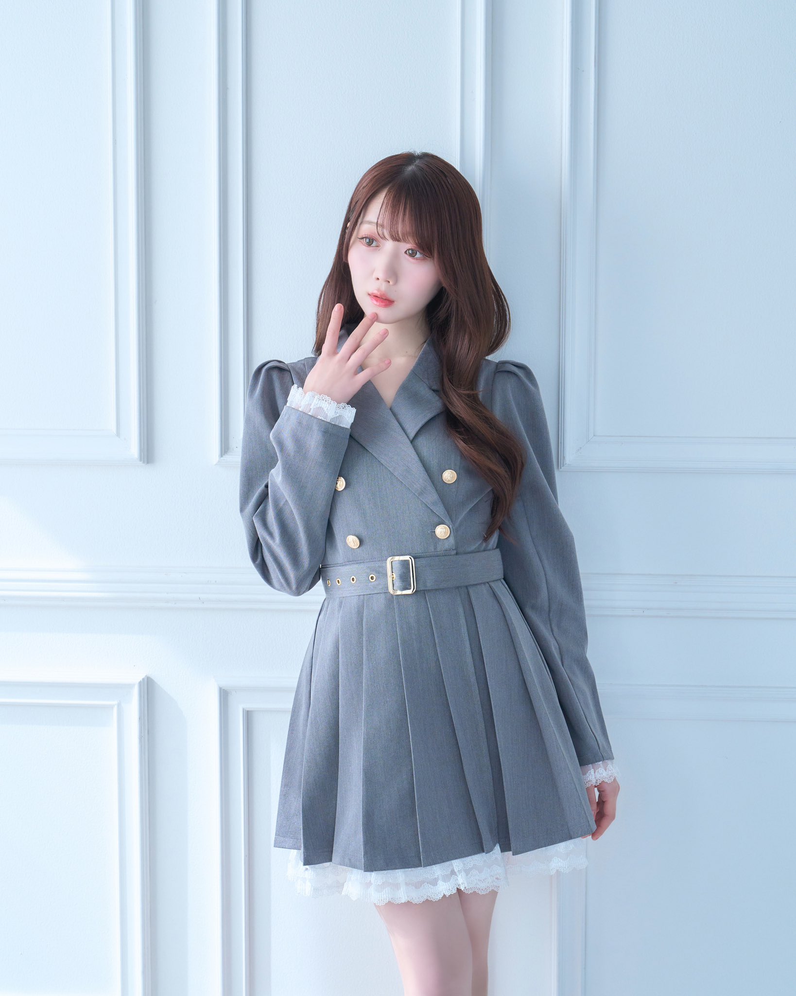 tailored jk pleated skirt op rose muse