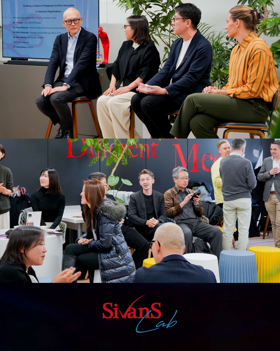 SivanSLab's tweet image. 🌟 Event Recap: Happiness = Innovations? 🌟
At SivanS Lab in Tokyo, we recently hosted an engaging discussion on the powerful connection between happiness and innovation in the workplace with PUROSI.