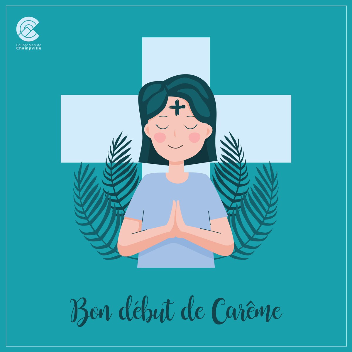 Que ce Carême soit un temps de paix, de prière et de renouveau pour chacun. ✨ Que nos cœurs s’ouvrent à l’amour et au partage. Bon début de Carême à toutes et à tous ! ✝️ #Carême #Foi #Maristes #CollègeMaristeChampville