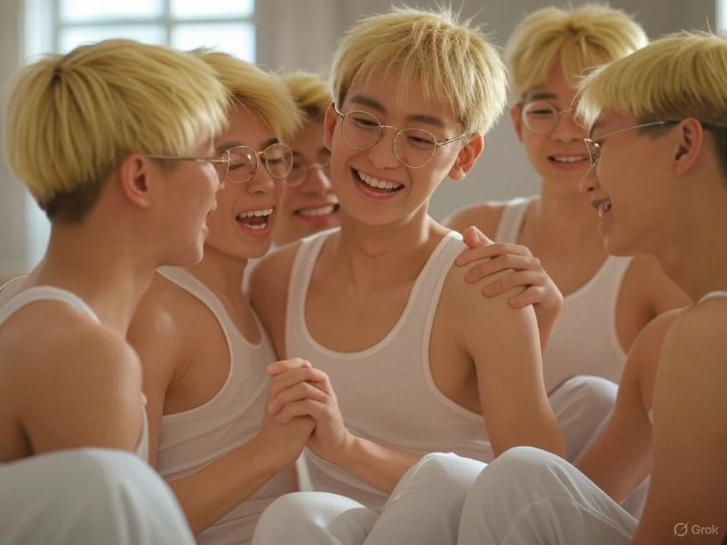 Singleter2's tweet image. Boys having a group hug in white singlet
I wish we could do this everyday