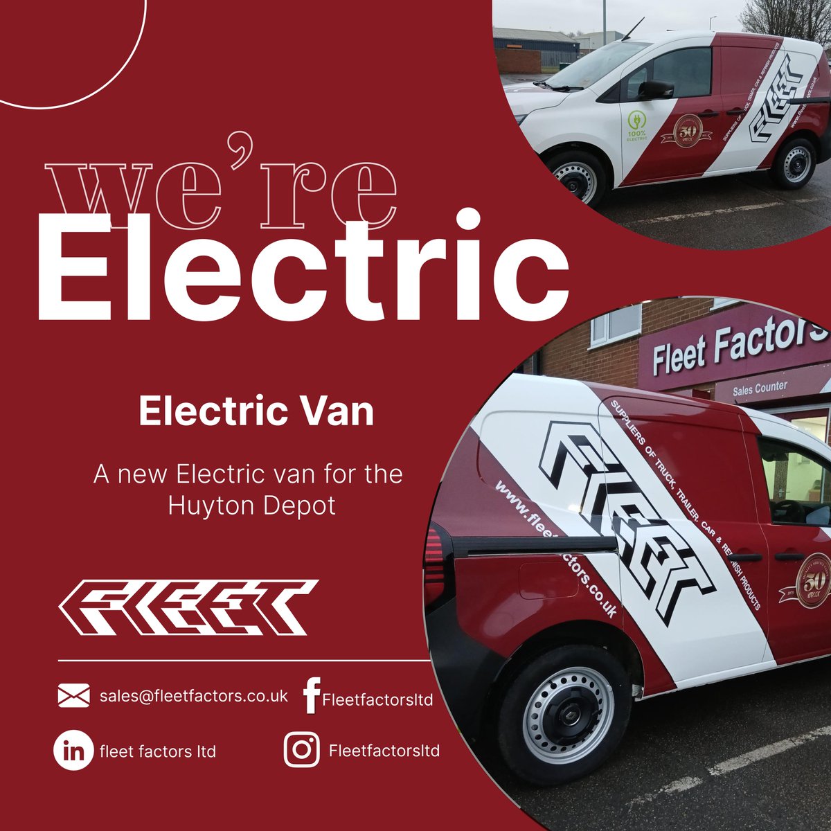 Here at Fleet Factors, we have added another electric van to our fleet. We now have 10 electric vans and continue to take positive steps on decarbonisation.
#Fleetfactors #EV #automotive