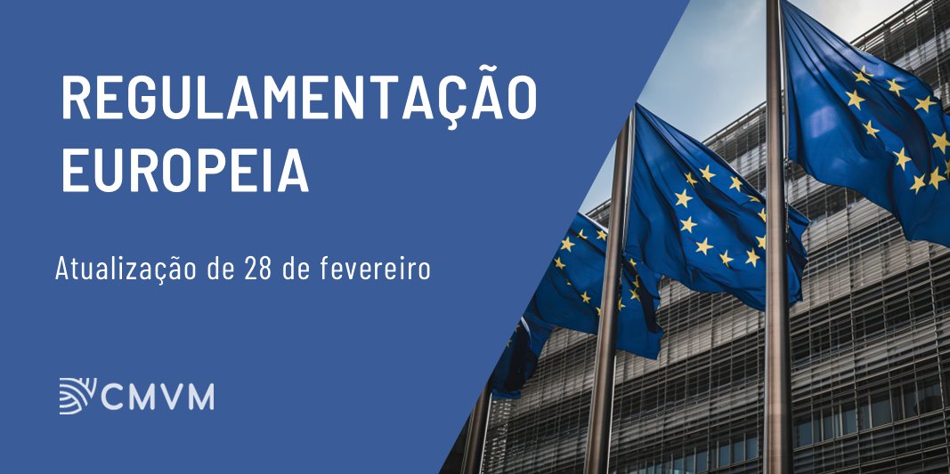 ⚖️Consulte a listagem de regulamentação e de legislação europeias, atualizada a 28 de fevereiro, no site da CMVM.
👉bit.ly/49AFVI3

#cmvm #legislação #EuropeanLaw
