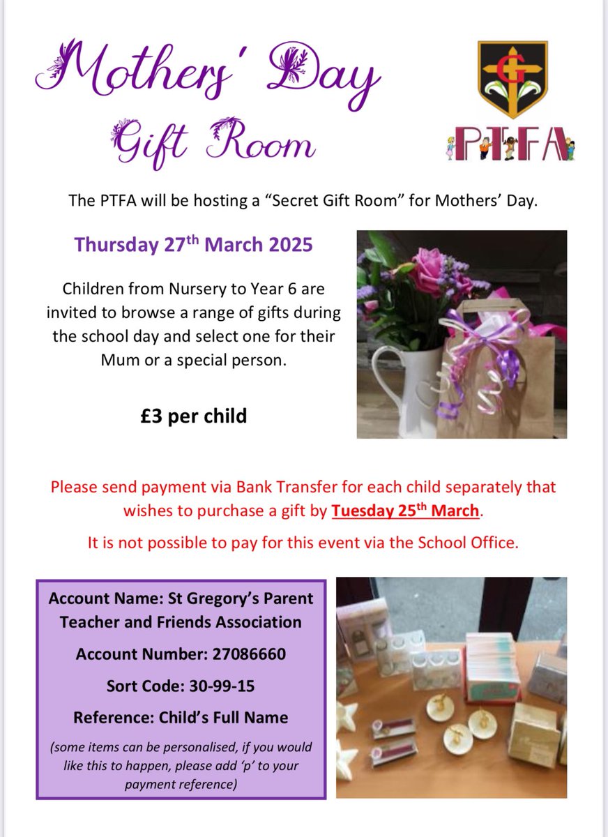 St. Gregory's PTFA tweet media