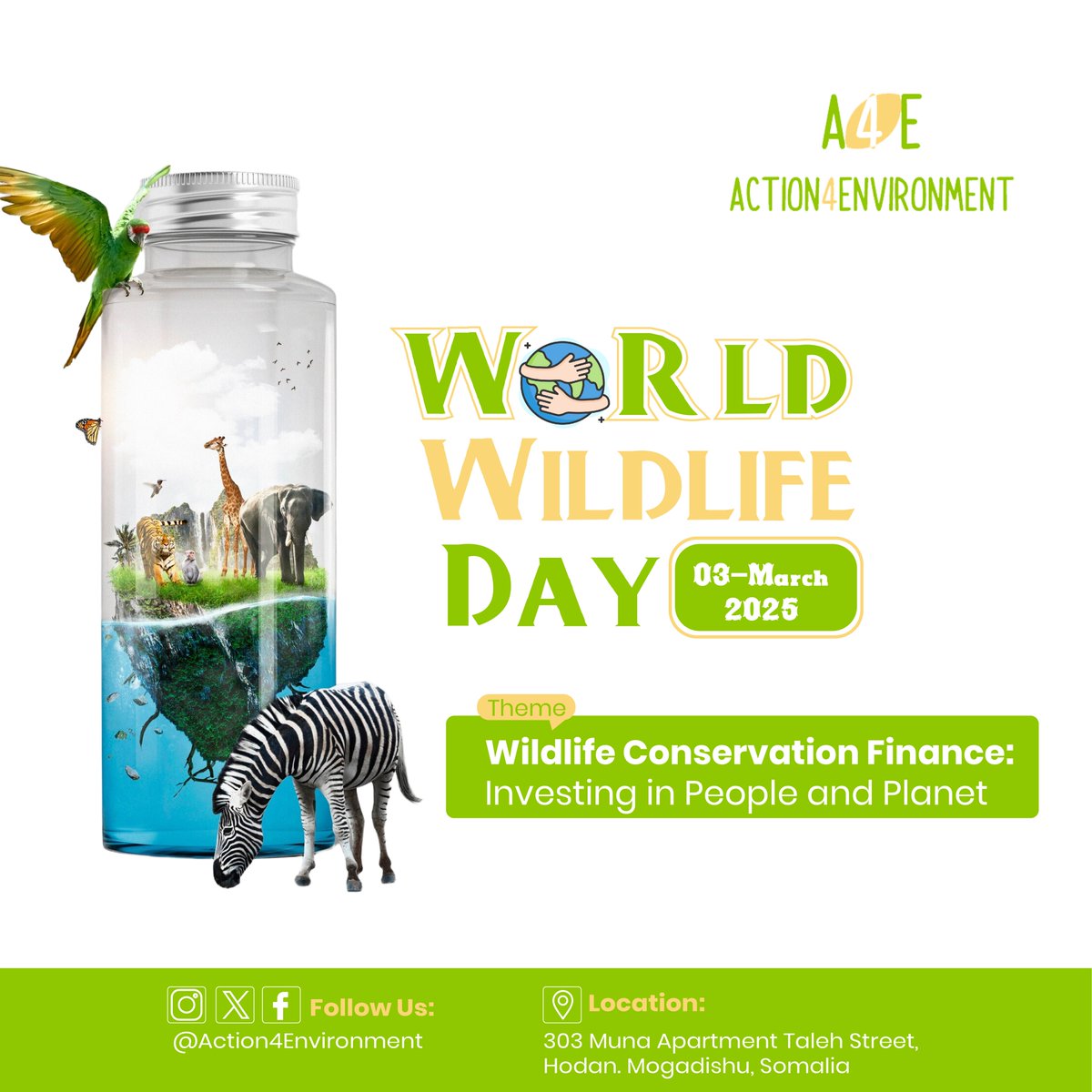 In the eyes of nature, we are all connected. Protect wildlife, protect ourselves.   
Wildlife doesn’t have a voice, but we do. Speak up for conservation!
 #WorldWildlifeDay2025