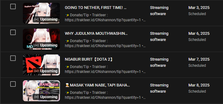 ONShannon_'s tweet photo. "P jadwal stream "

nyoh🫵 
(some of it belom ku post karna streamnya ga di yutub) https://t.co/T8tWMUEyZ9