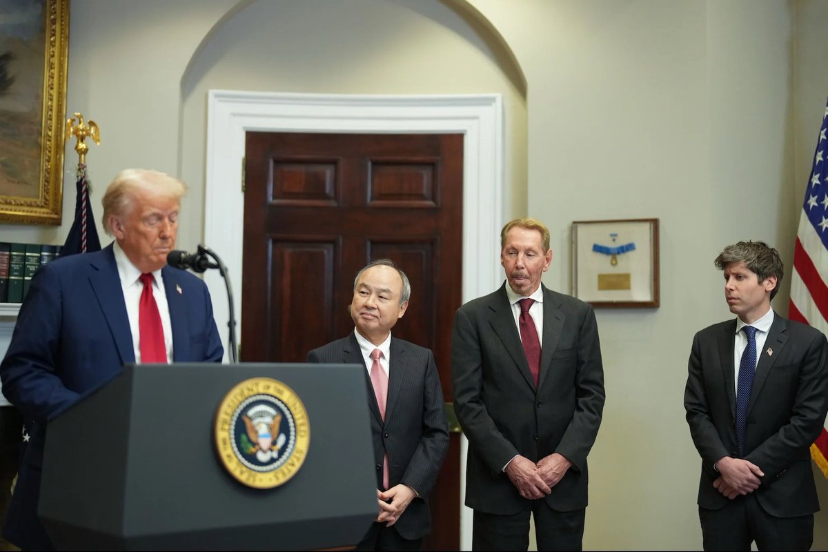 gharry331's tweet image. 🚀 The U.S. launches Project Stargate! 
OpenAI, SoftBank, and Oracle are investing $500B by 2029 to build AI mega-centers. 
100K+ new jobs in IT, construction, and energy! 
#AI #Tech #Stargate