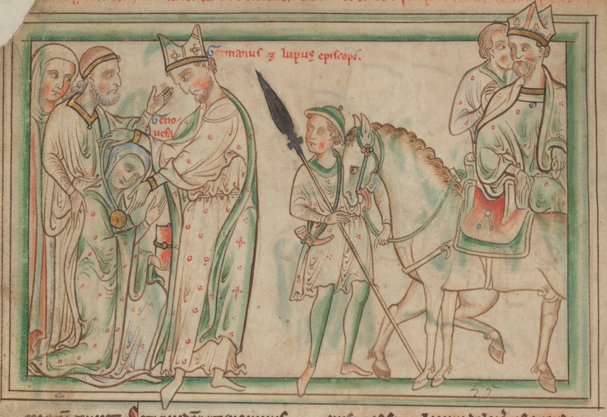 TCD Research Collections (@tcdresearchcoll) on Twitter photo Kicking off #WomensHistoryMonth with St Genevieve receiving a medallion as a protective sign 🙏 Stay tuned for more medieval women💗 TCD MS177 digitised by Manuscripts for Medieval Studies project, supported by <a href="/CarnegieCorp/">Carnegie Corporation of New York</a>: digitalcollections.tcd.ie/concern/works/… #IWD2025 #ManuscriptMonday Kicking off #WomensHistoryMonth with St Genevieve receiving a medallion as a protective sign 🙏 Stay tuned for more medieval women💗 TCD MS177 digitised by Manuscripts for Medieval Studies project, supported by <a href="/CarnegieCorp/">Carnegie Corporation of New York</a>: digitalcollections.tcd.ie/concern/works/… #IWD2025 #ManuscriptMonday