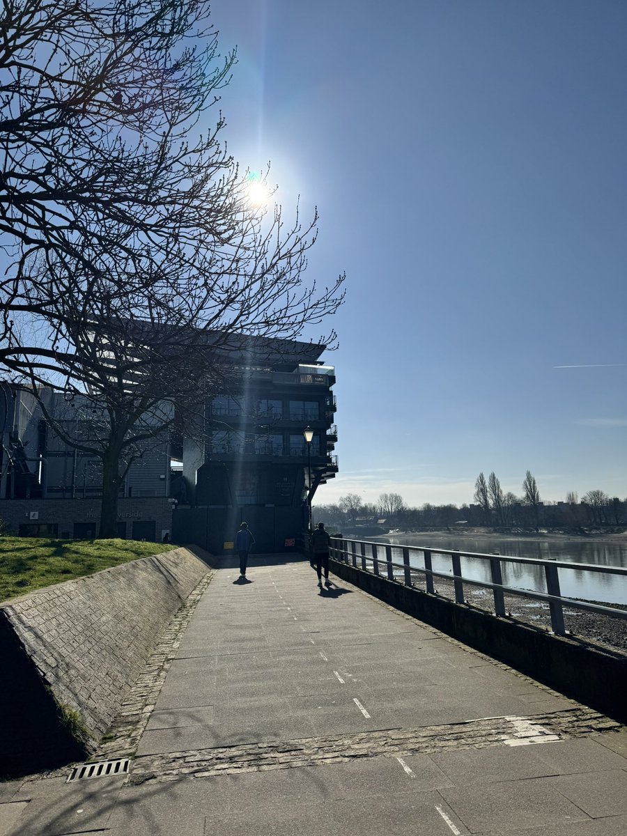 Craven Cottage aptly bathed in sunshine this morning