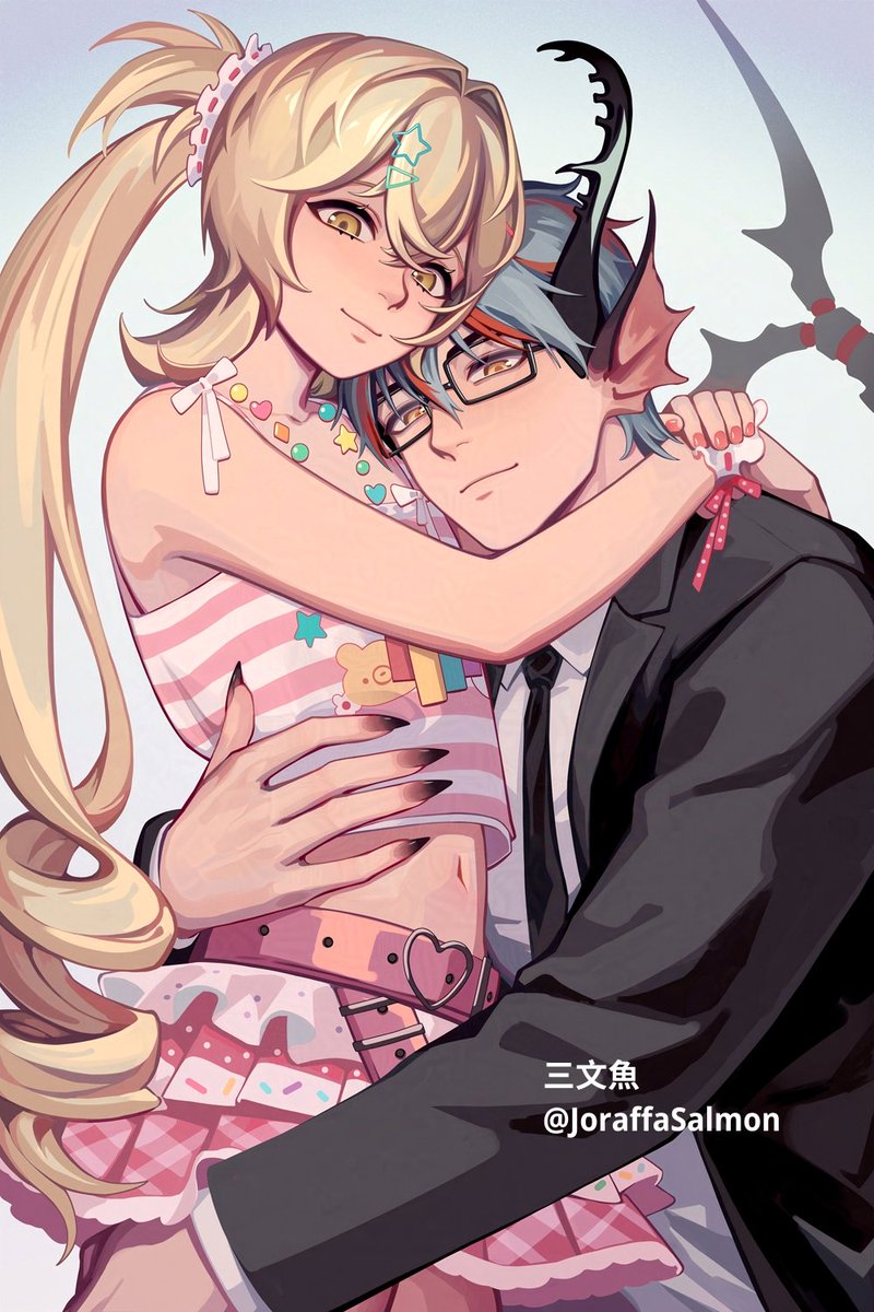 和黄子贴贴【是自设】  @eternalbliss_H  &amp; Joraffa