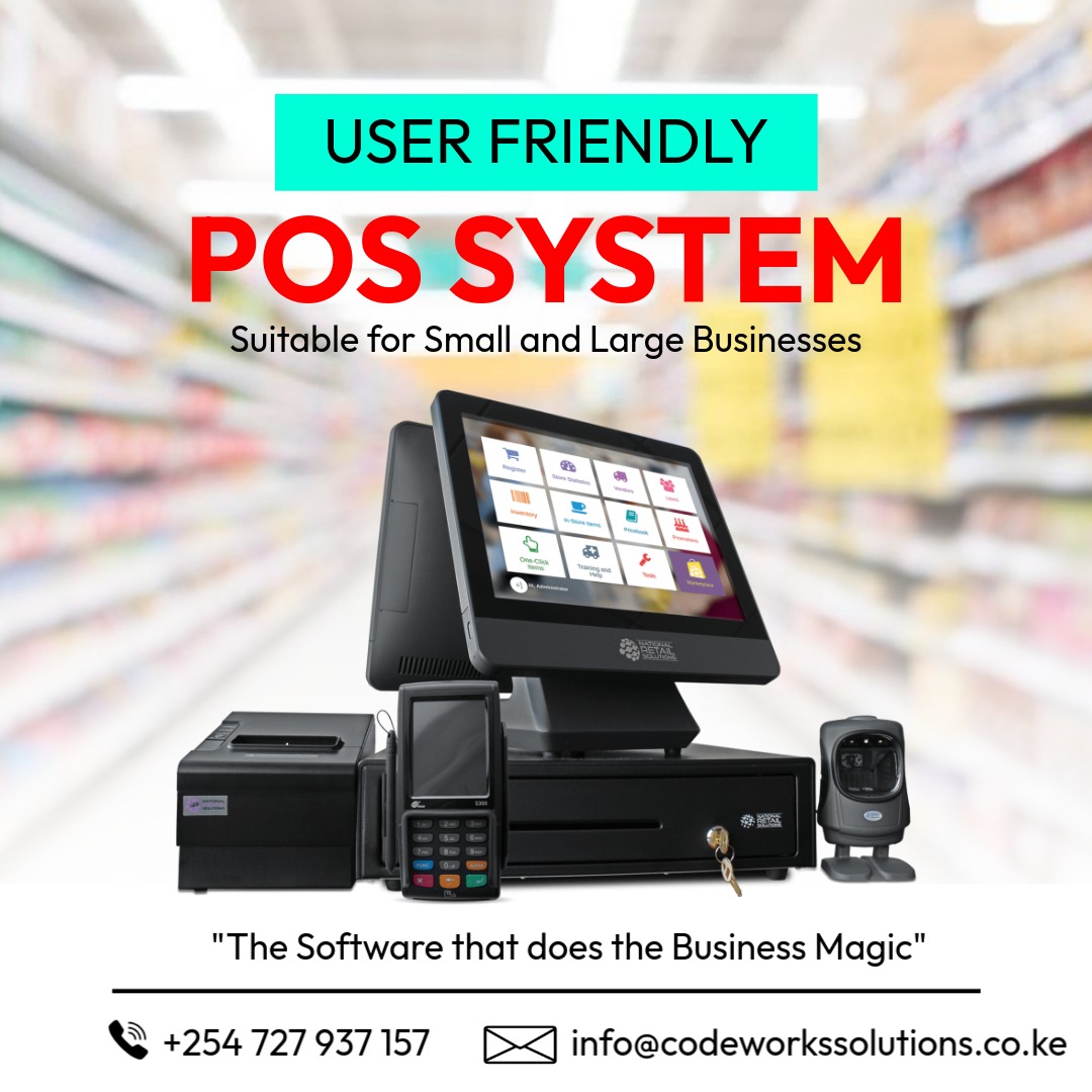 kivuvo_patrick's tweet image. 🚀 Introducing Our Powerful Point of Sale (POS) System! 🚀
Looking for a fast, efficient, and easy-to-use POS system for your business? CodeWorks Solutions has got you covered! Our POS system is designed to help SMEs in Kenya manage sales, inventory, and payments with ease.