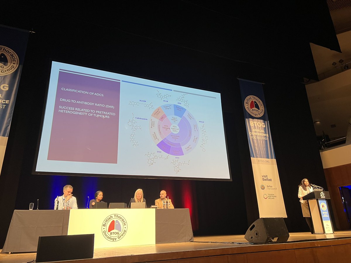 Superb talk by <a href="/ProfSIAhmed/">Professor Samreen Ahmed</a> on ADC resistance. Reminds us that for DAR higher doesn’t mean more efficacy, that internalization and cleavability of linker is key to efficacy. 

Re ADC design: “Porridge for the bears, it has to be just right” Bravo! <a href="/BTOGORG/">BTOG</a>