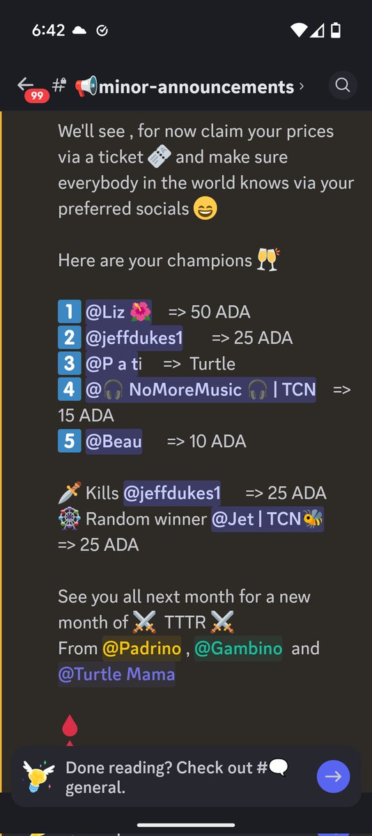 Liz (@lvanlor) on Twitter photo Thank you Jet <a href="/JetTCN/">Jet๐ข๐๐</a>, Dutchy <a href="/IAmNoMoreMusic/">NoMoreMusic | TCN</a> & Turtle Connection <a href="/TurtleConNFT/">Turtle Connection</a> for the rumble fun! Congratulations to all winners! <a href="/jeffdukes111/">jeffdukes111 ๐ฆฉ$ROLL</a> <a href="/PTL17835016/">PโณT</a> <a href="/beauf013/">Beau13</a> Thank you Jet <a href="/JetTCN/">Jet๐ข๐๐</a>, Dutchy <a href="/IAmNoMoreMusic/">NoMoreMusic | TCN</a> & Turtle Connection <a href="/TurtleConNFT/">Turtle Connection</a> for the rumble fun! Congratulations to all winners! <a href="/jeffdukes111/">jeffdukes111 ๐ฆฉ$ROLL</a> <a href="/PTL17835016/">PโณT</a> <a href="/beauf013/">Beau13</a>