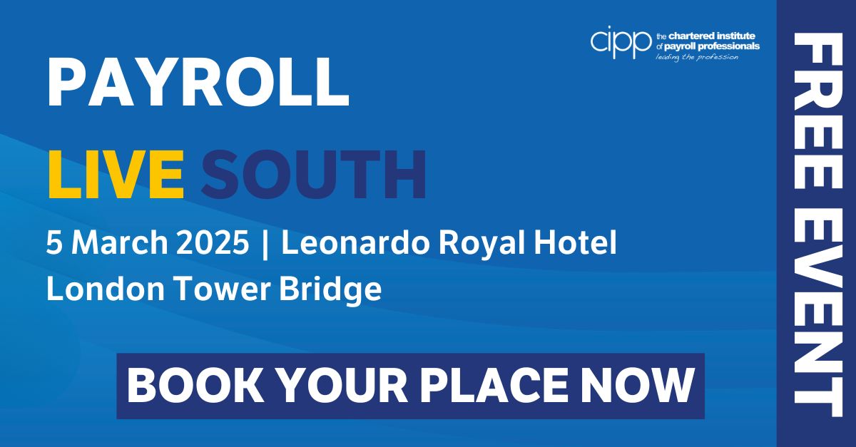 🚨 Last chance to join us at Payroll Live South! 🚨 

🗓️ Date: Wednesday 5 March 2025 
⏰ Time: 9:15 AM - 5:00 PM 
📍 Location: Leonardo Royal Hotel, London Tower Bridge 

Don't miss 12+ expert sessions, networking with peers, and so much more! [ow.ly/PLmc50V9b3B]
