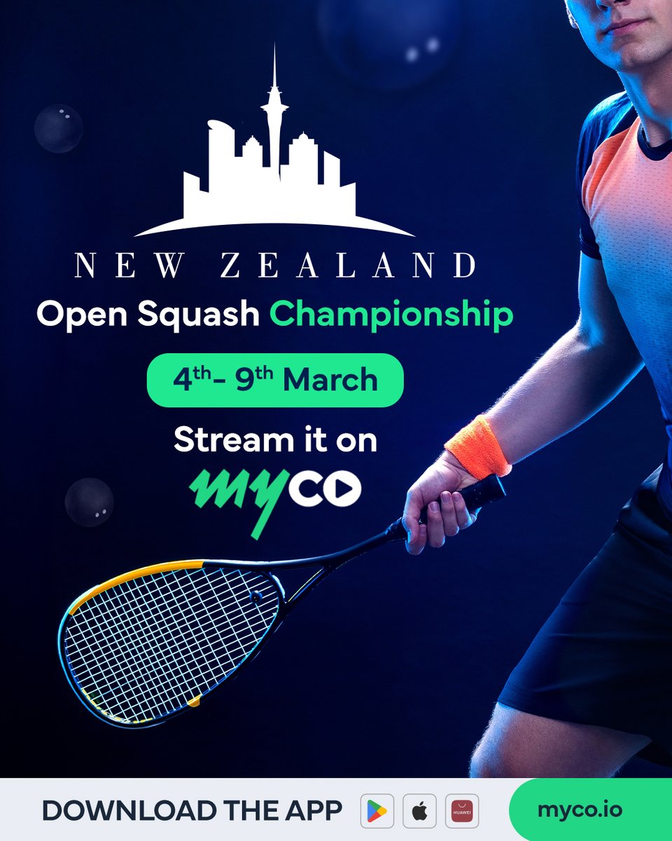 myco_io's tweet photo. The stage is set, the racquets are ready, and the battle begins!🔥 Day 1 of the New Zealand @PSASquashTour  Open is here, and every rally counts. 
Tune in live on Myco! 🎬🏆

#NZSquashOpen #Squash #Myco #Streaming https://t.co/tH7VSRLrNC