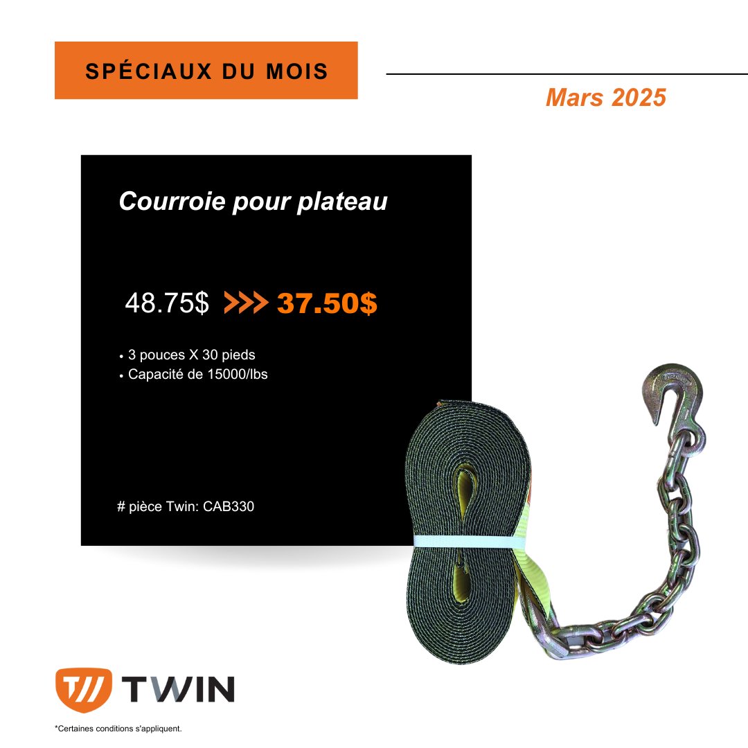 eqtwin's tweet photo. Voici nos spéciaux pour le mois de Mars 2025! 

Besoin d'équipements ▶ https://t.co/jsv1fmfF1w
☎️ 514-353-1190 • 📨 info@twin.ca

#equipementstwi https://t.co/tLFqd6m05m
