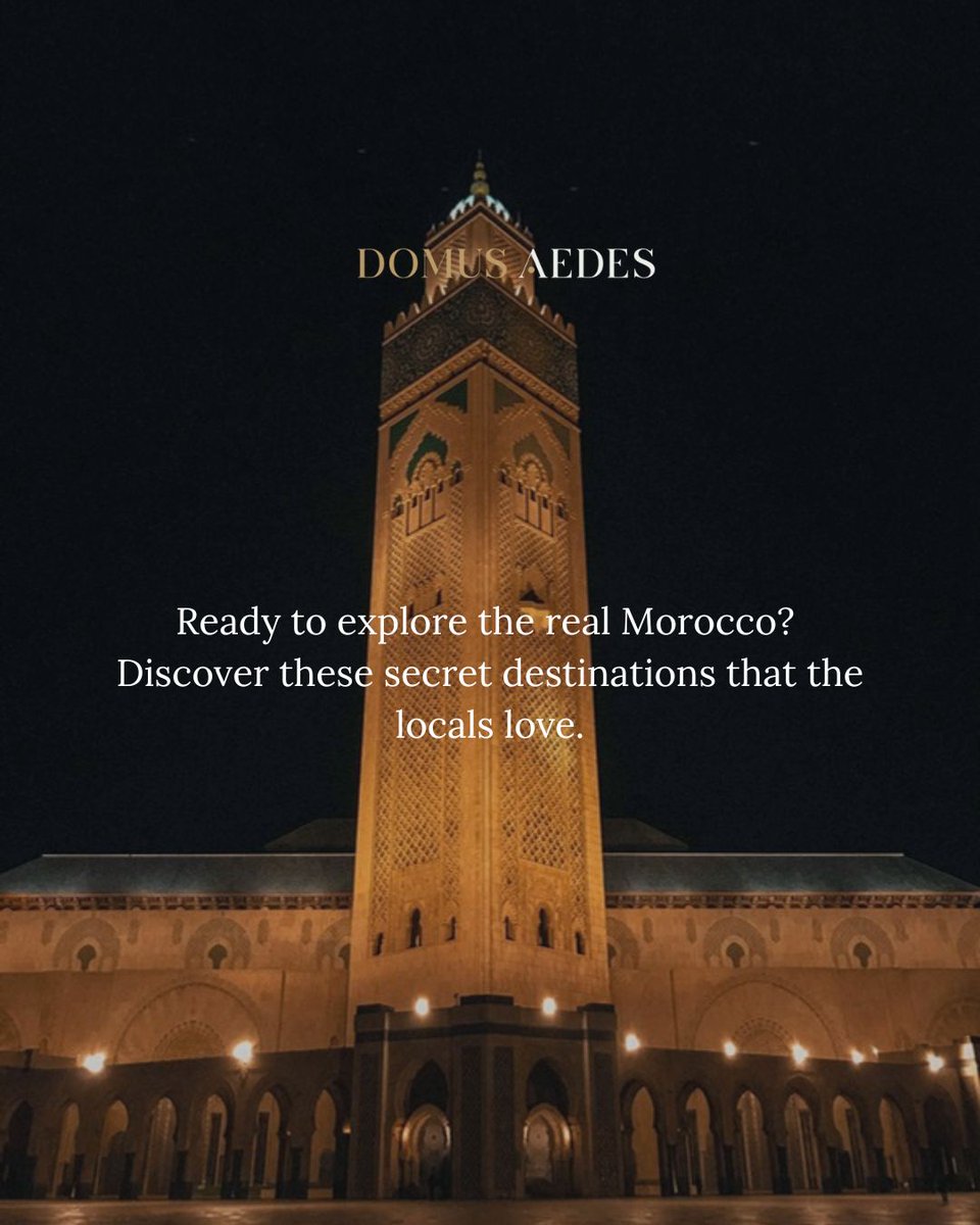 DomusAedes's tweet photo. » Ready to explore the real Morocco? Immerse yourself in the local culture, wander through its dirt alleys and discover why Moroccans consider it a treasure.

🗺️⁀જ✈︎ Follow us for more tips and travel like a local. https://t.co/qAqDgCGYYh