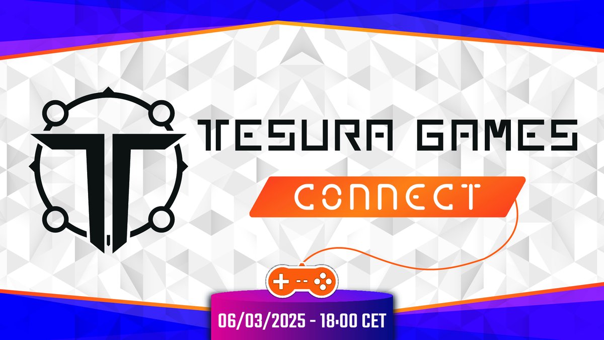 Introducing the #TesuraGamesConnect2025! 👾

The online event where we'll be presenting the latest news, physical announcements and surprises!

20 games, 12 BRAND-NEW exclusive announcements!

📆 Thursday, 6th March
⏰ 6 pm CET / 9 am PT
🌐 YouTube &amp; Twitch

See you soon!