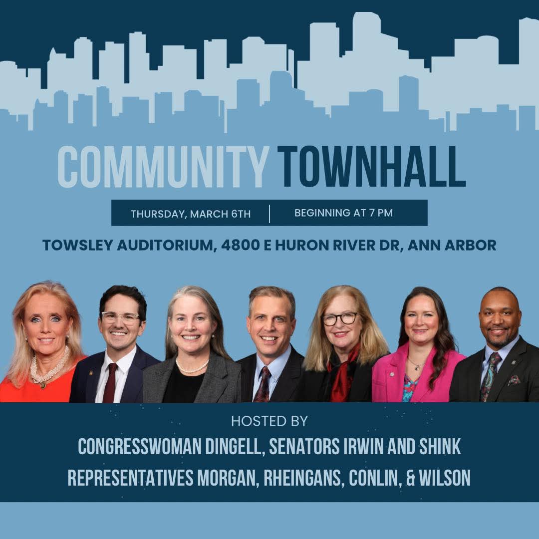 Rep. Carrie Rheingans (@reprheingans) on Twitter photo Join our Congresswoman <a href="/RepDebDingell/">Rep. Debbie Dingell</a> and most of the Washtenaw legislative delegation on Thursday for a community town hall. Our districts reach into Monroe, Jackson, Oakland, Wayne, and Livingston counties - all are welcome to join! Join our Congresswoman <a href="/RepDebDingell/">Rep. Debbie Dingell</a> and most of the Washtenaw legislative delegation on Thursday for a community town hall. Our districts reach into Monroe, Jackson, Oakland, Wayne, and Livingston counties - all are welcome to join!
