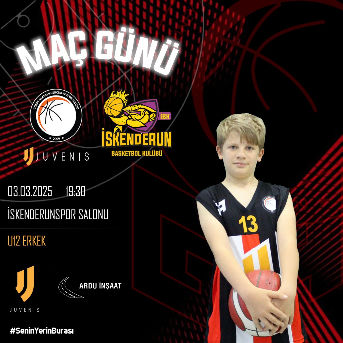 guneyakademi's tweet photo. #MaçGünü

🏀 U12 Erkek Grup Maçı
🆚 İskenderun Basketbol
🗓 3 Mart Pazartesi
🏟 İskenderun Spor Salonu
🕔 19:30
💪 #HedefZirve
👊 #SeninYerinBurası https://t.co/h4FYUnF4jd
