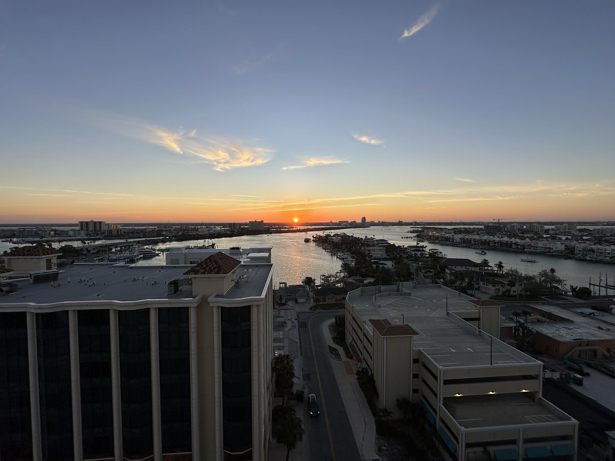 Good morning, from Clearwater Beach!