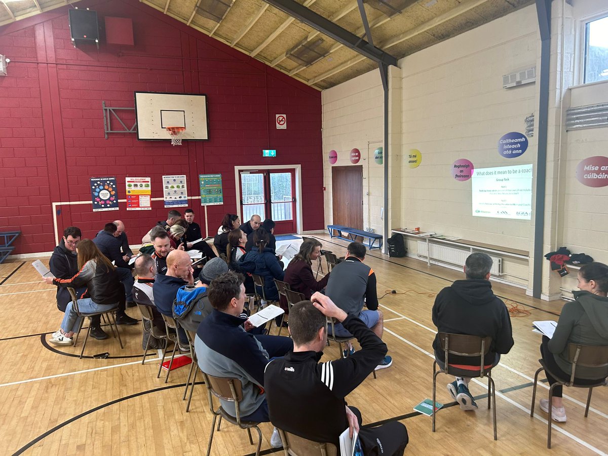 Well done to the group of new coaches in <a href="/CLGBhearna/">CLG Bhearna</a> who completed their Introduction to Coaching Gaelic Games Course on Saturday morning!!

Great engagement, fun &amp; learning had throughout the day!!

Best of luck on your coaching journey!