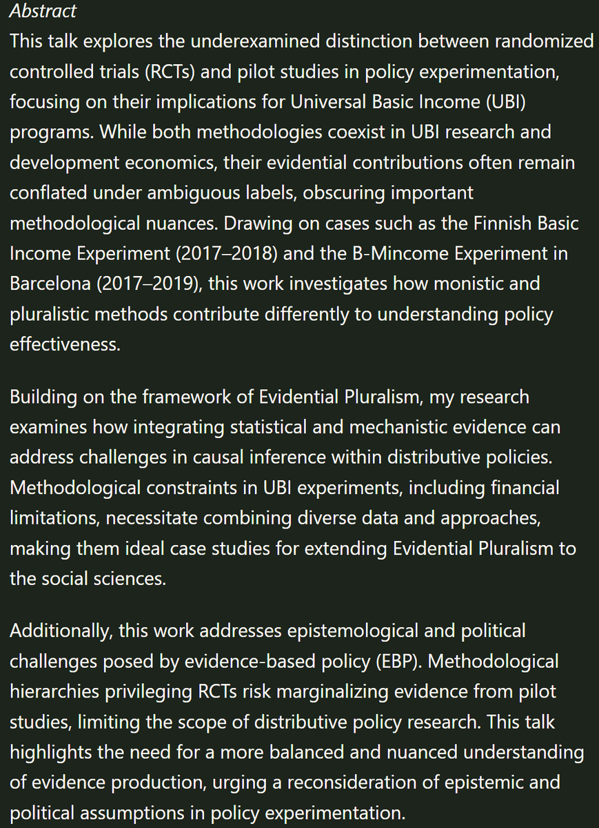 LHFC_UNED's tweet photo. 👋🏽 Next Tuesday, March 11, at 11:30 (CET), join us at the METIS seminar for the talk by Losner Briones on "Evidential challenges in Universal Basic Income experiments". More info here ➡️ https://t.co/qmNKax8d4d https://t.co/p9W70rNf8R