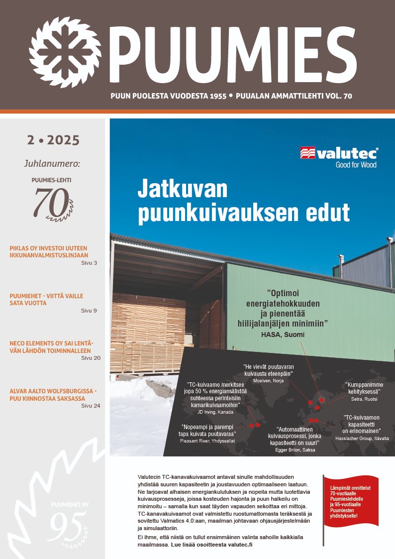 puumiehet's tweet photo. 🗞️ Puumiehet ry 95- ja Puumies-lehti 70-vuotisjuhlanumero (2/25) on ilmestynyt!
⭐️ Sisältää kattavan juttusikermän.
🔑Muista myös näköislehti verkossa (kirjautumistunnukset tilanneille jäsenille ja lehden tilaajille)  https://t.co/D4POQl9K3p. https://t.co/5UhNU2CBO9