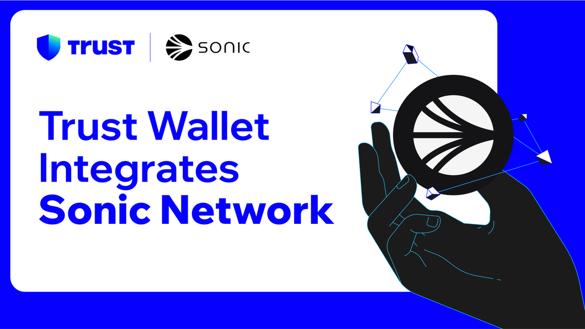 Trust Wallet has integrated <a href="/SonicLabs/">Sonic</a> !

Now you can:
💙 Send and receive tokens
💙 Store and add assets
💙 Check transaction history – now on Sonic!

Check it out 👇
short.trustwallet.com/receive-sonic-s